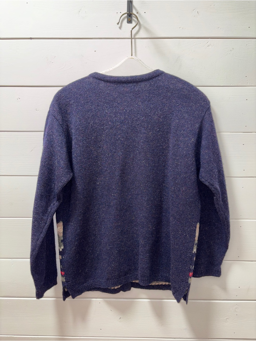 M.A.T. Vintage Fair Isle Embroidered Cardigan Cottagecore Woodland Knit Size S - Picture 9 of 12
